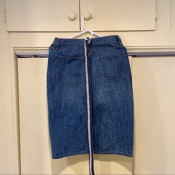 Gap copper button A-line denim skirt - Picture 4 of 4
